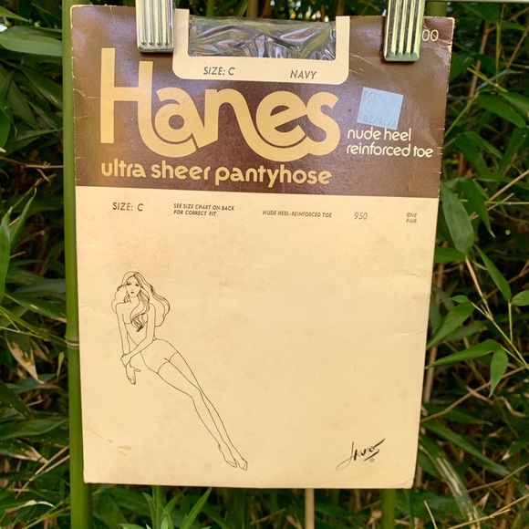 Vintage Other - Vintage Navy Hanes Pantyhose
